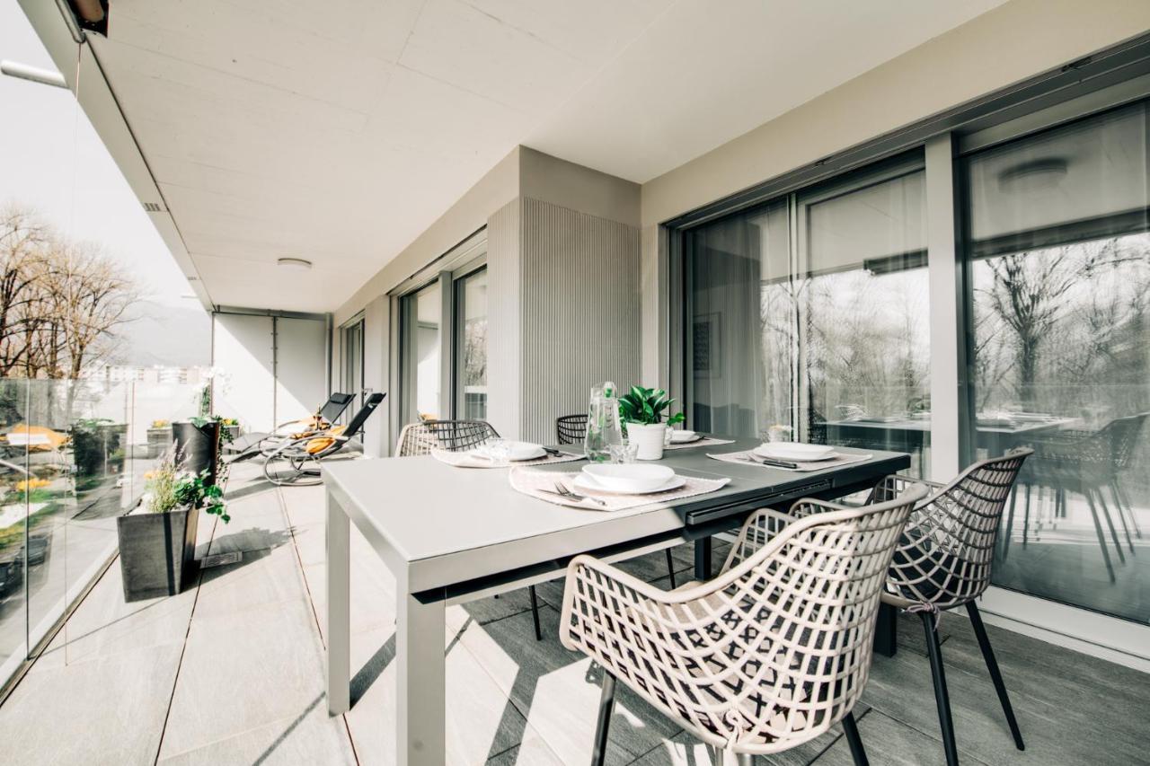 Linda Terrace By Quokka 360 - Modern One-Bedroom Flat With Sun Terrace Locarno Exterior foto