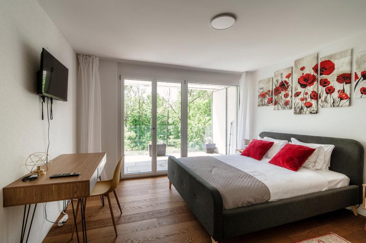 Linda Terrace By Quokka 360 - Modern One-Bedroom Flat With Sun Terrace Locarno Exterior foto